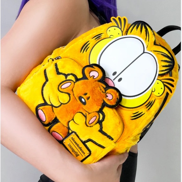 Loungefly Handbags - Loungefly x Nickelodeon Garfield & Pooky Plush Backpack Bag Purse NWT